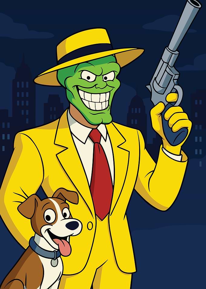 The Green Mask Portrait