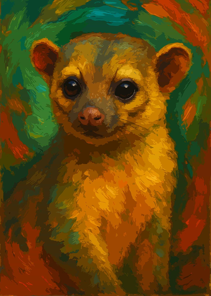Kinkajou Painting Art