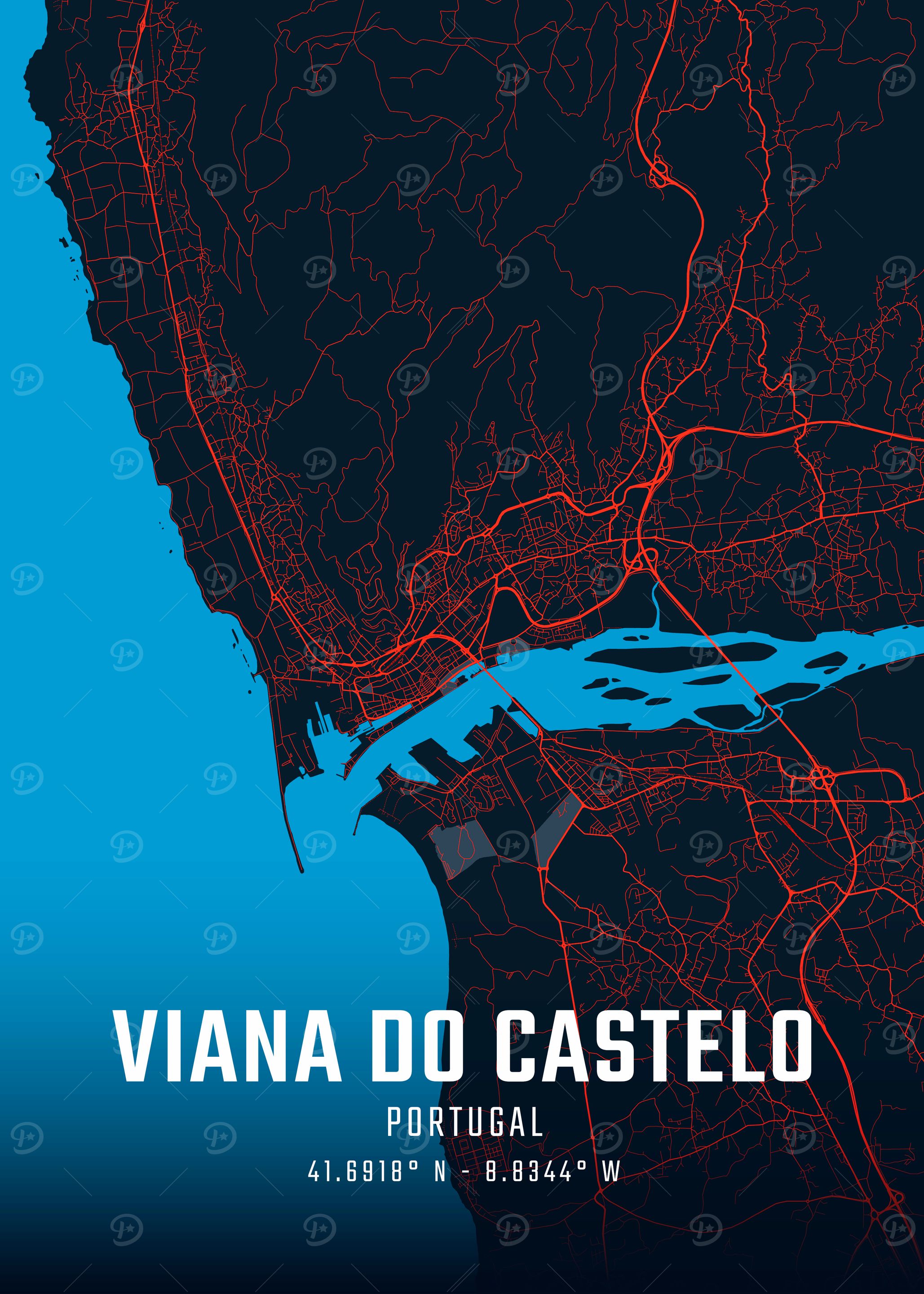 Viana do Castelo City Map