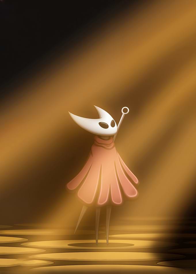 Hornet from Hollow Knight in spotlight