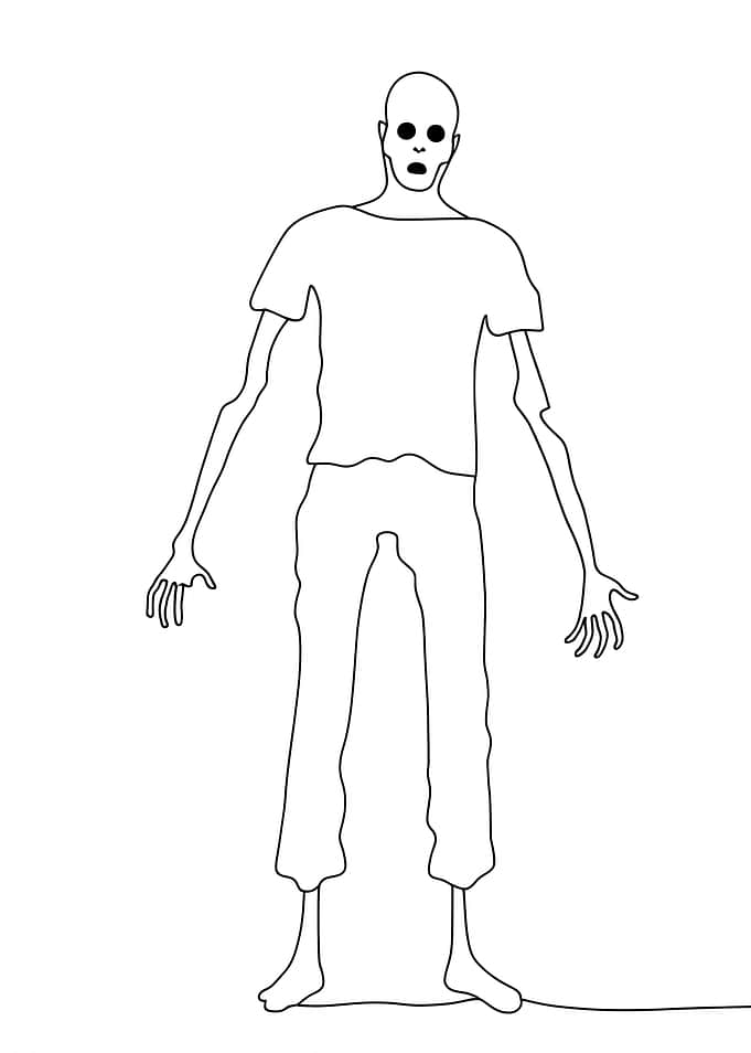 Minimalist Mythical Monster Line Art