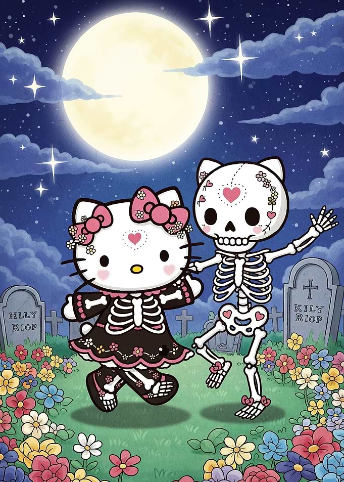 Bear Cute Dia de los Muertos