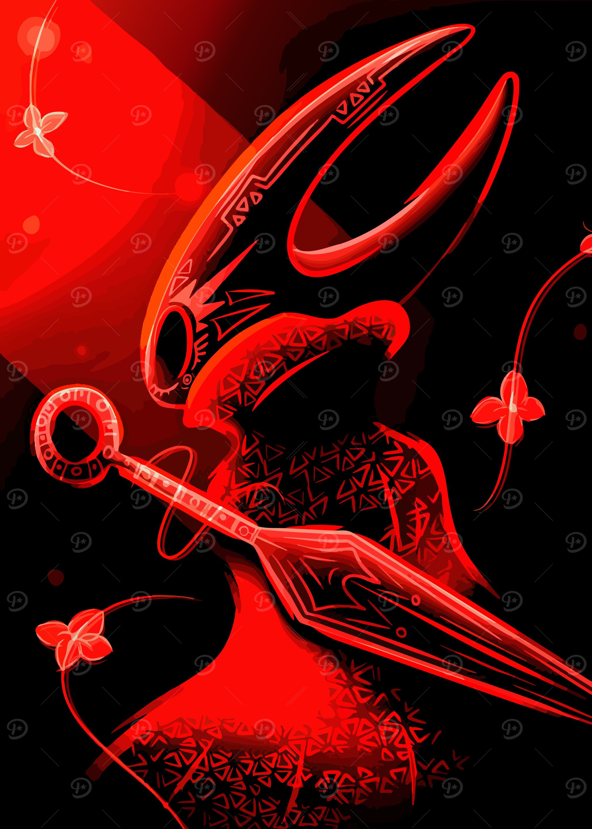 Hollow Knight Red Digital Art