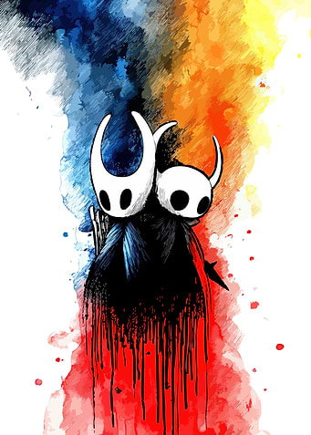 Hollow Knight Watercolor Art