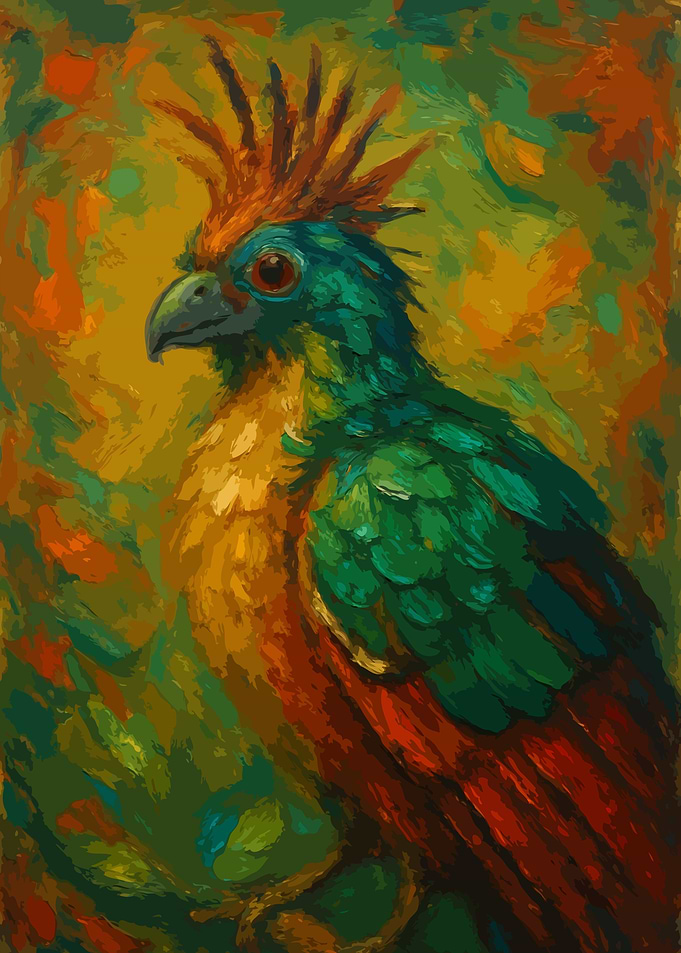 Colorful Parrot Painting Art