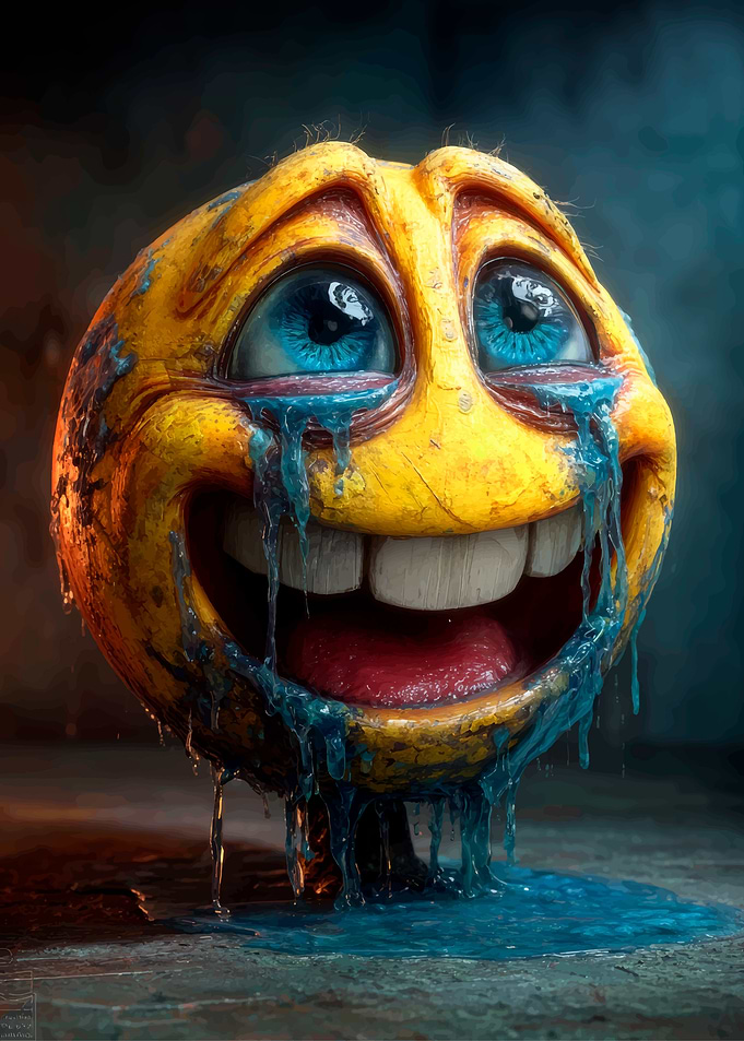 Crying Emoji with Realistic Features