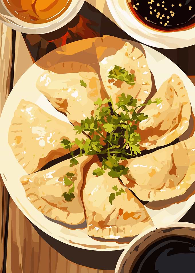Delicious Dumplings with Fresh Herbs