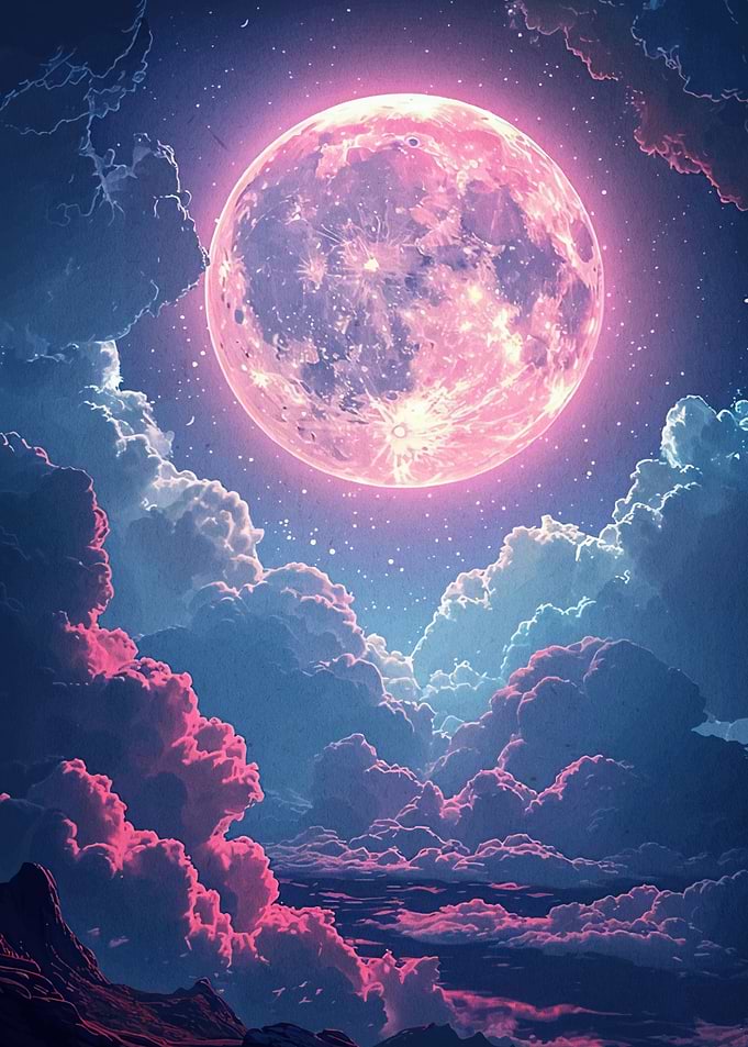 Moon Above Clouds