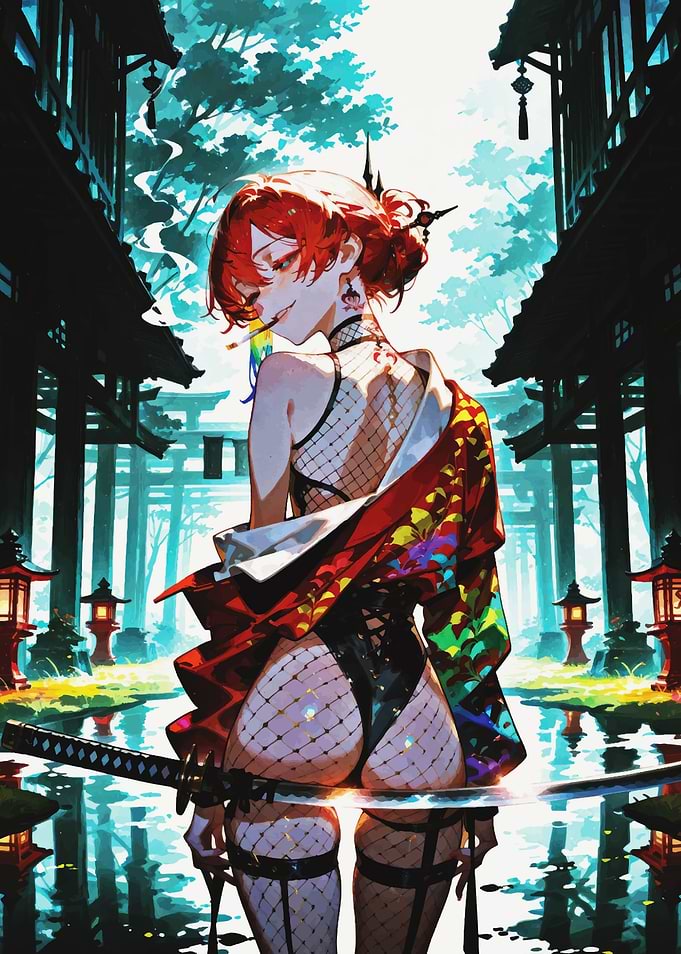 Anime Girl with Katana