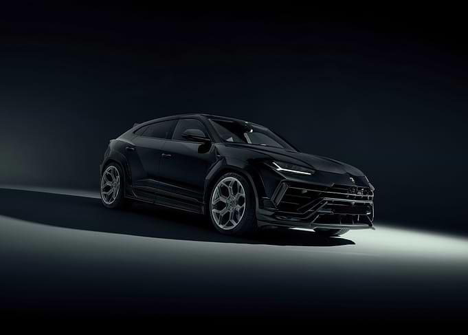 Sleek Black Lamborghini Urus SUV