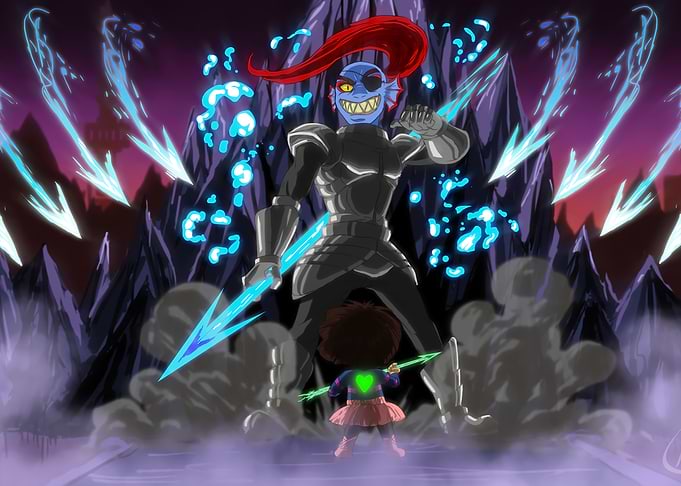 Undertale: Undyne vs. Frisk