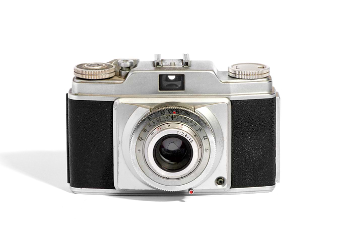 Vintage Silver and Black Camera