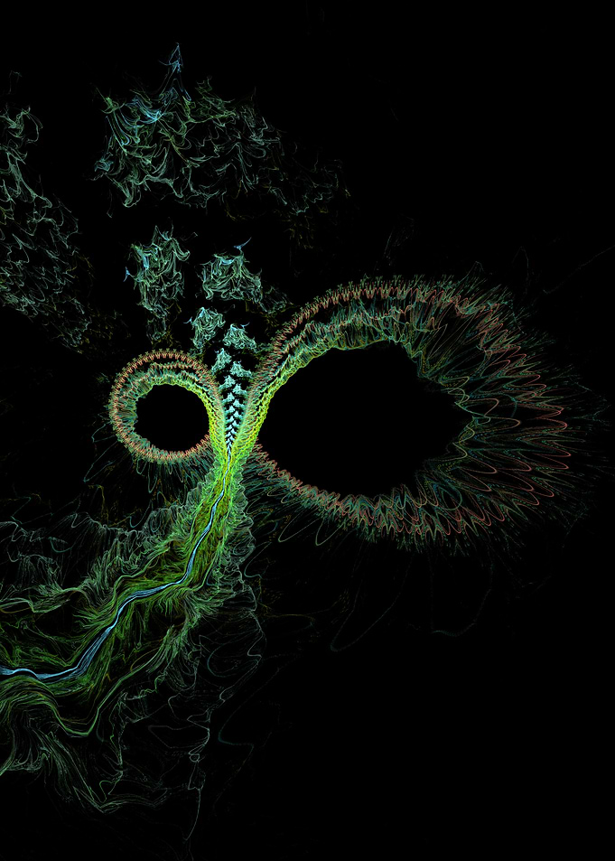 Abstract Infinity Symbol Fractal Art