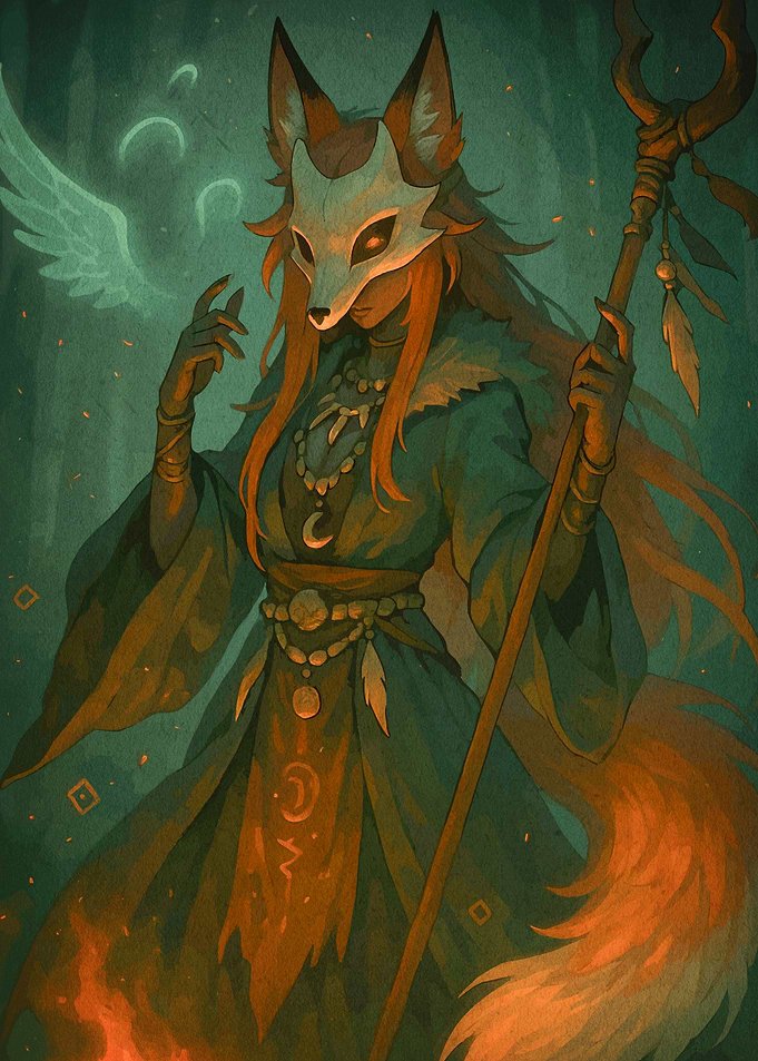 Fox Spirit Shaman Forest