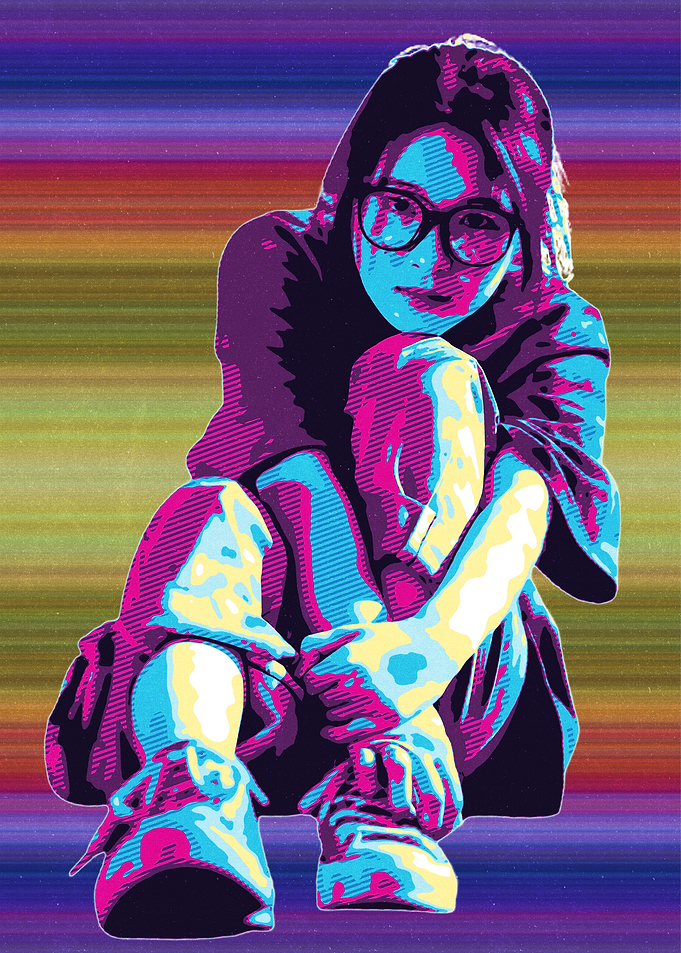 Rechcamila Pop Art Portrait of a Girl
