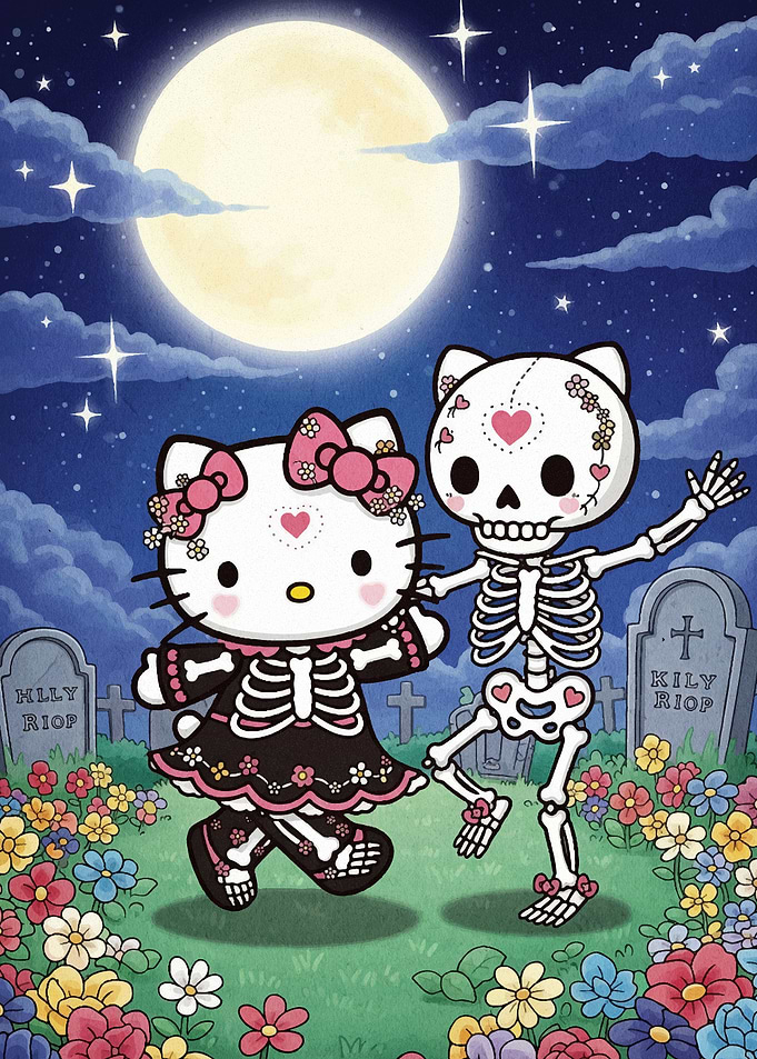 Hello Kitty Dia de los Muertos