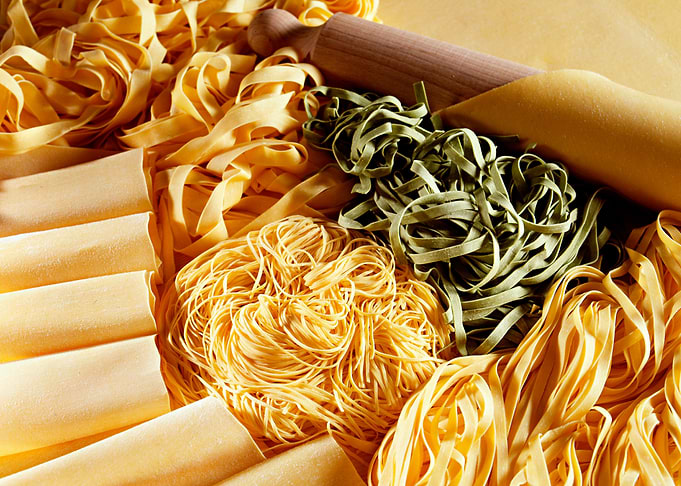 Assorted Pasta with Rolling Pin