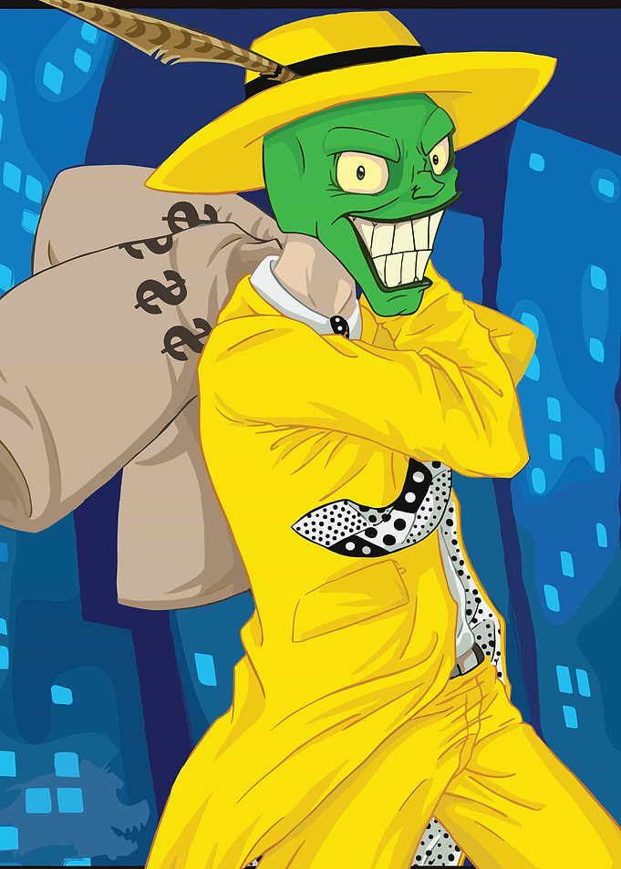 The Green Mask Portrait