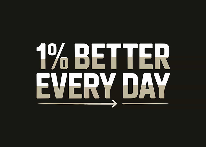 1% Better Every Day Typography
