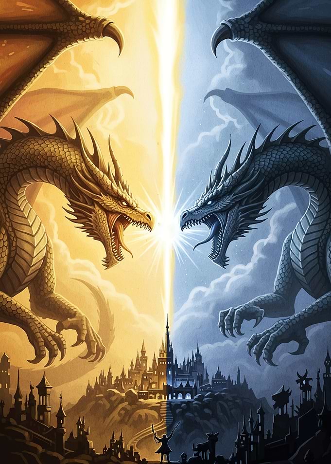 Golden Dragon vs Blue Dragon