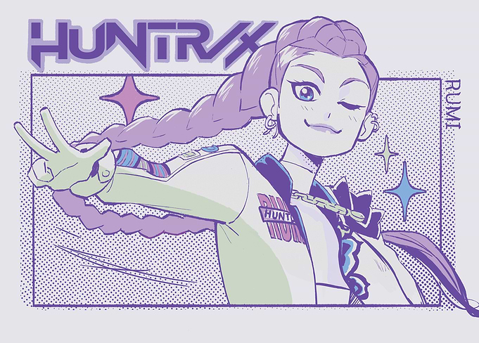 HUNTRX Rumi Poster – Stylish Anime-Inspired Art