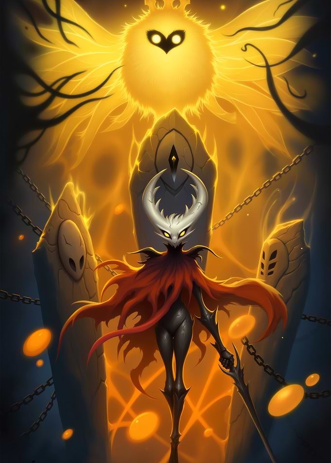 Hollow Knight character art