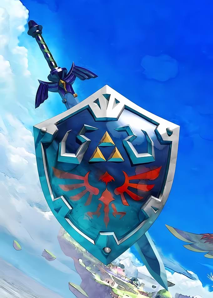 Legend of Zelda Hylian Shield and Sword