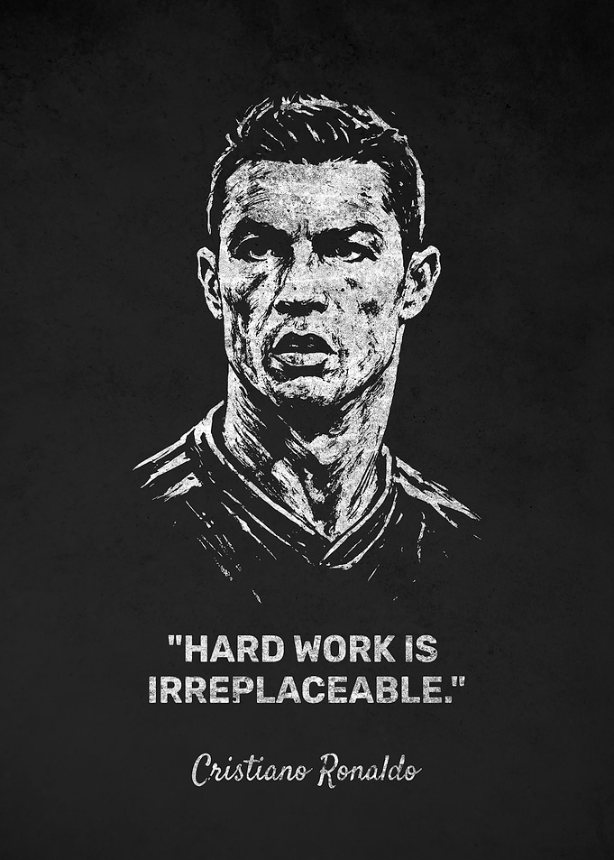 Cristiano Ronaldo: Hard Work Poster