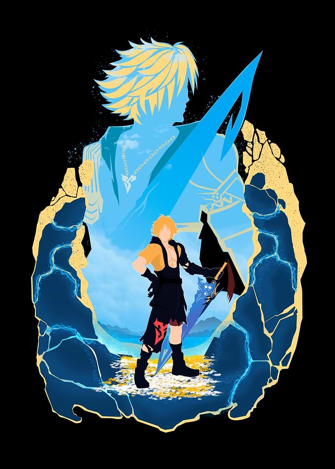 Tidus Final Fantasy X Silhouette Art