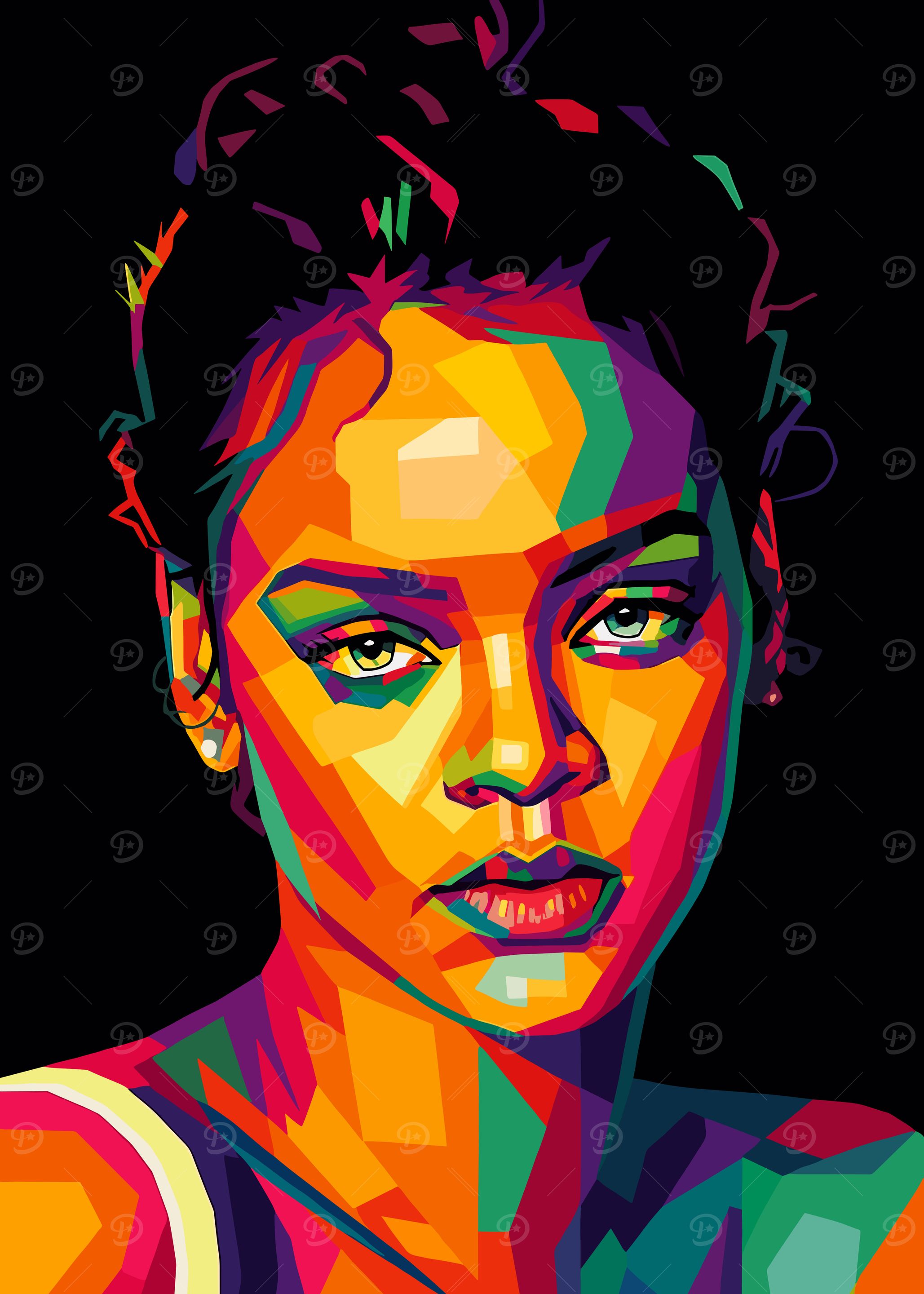 Rihanna Pop Art Portrait