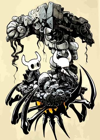 Hollow Knight digital art illustration