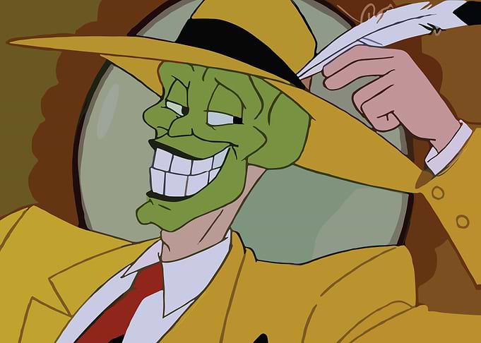 The Green Mask Portrait
