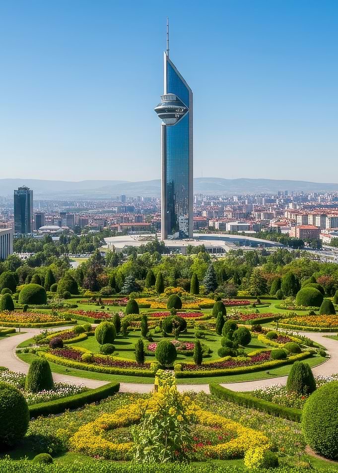 Atakule Tower and Garden, Ankara