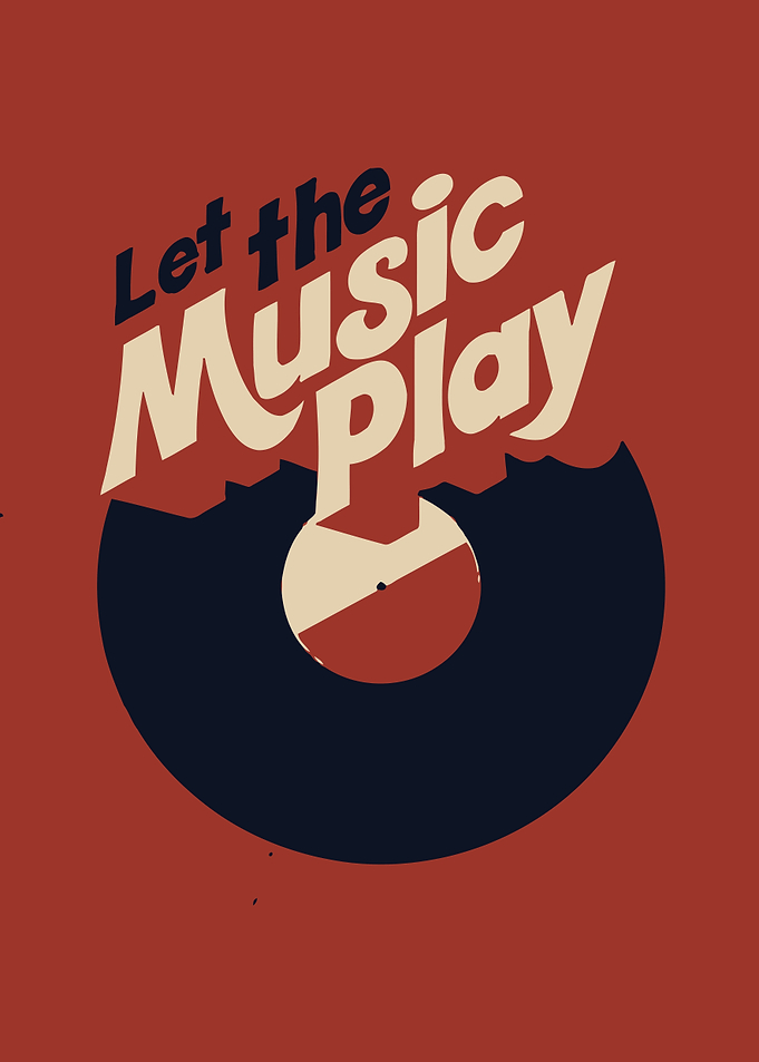 Let the Music Play Vinyl Art