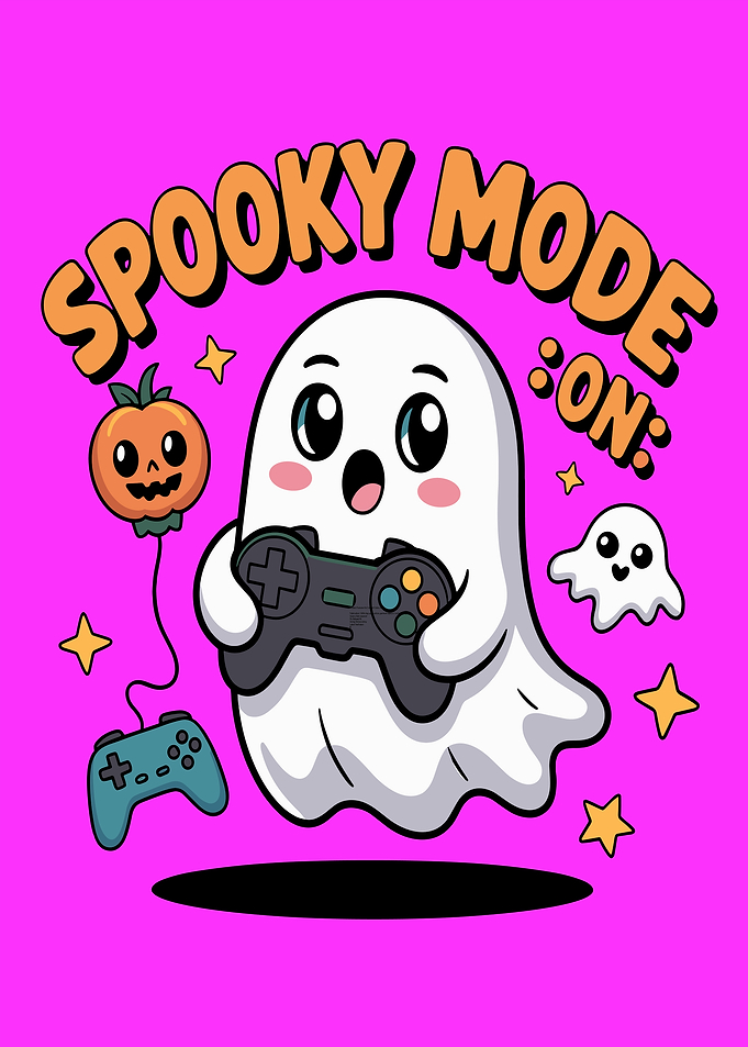 Spooky Mode On Gaming Ghost