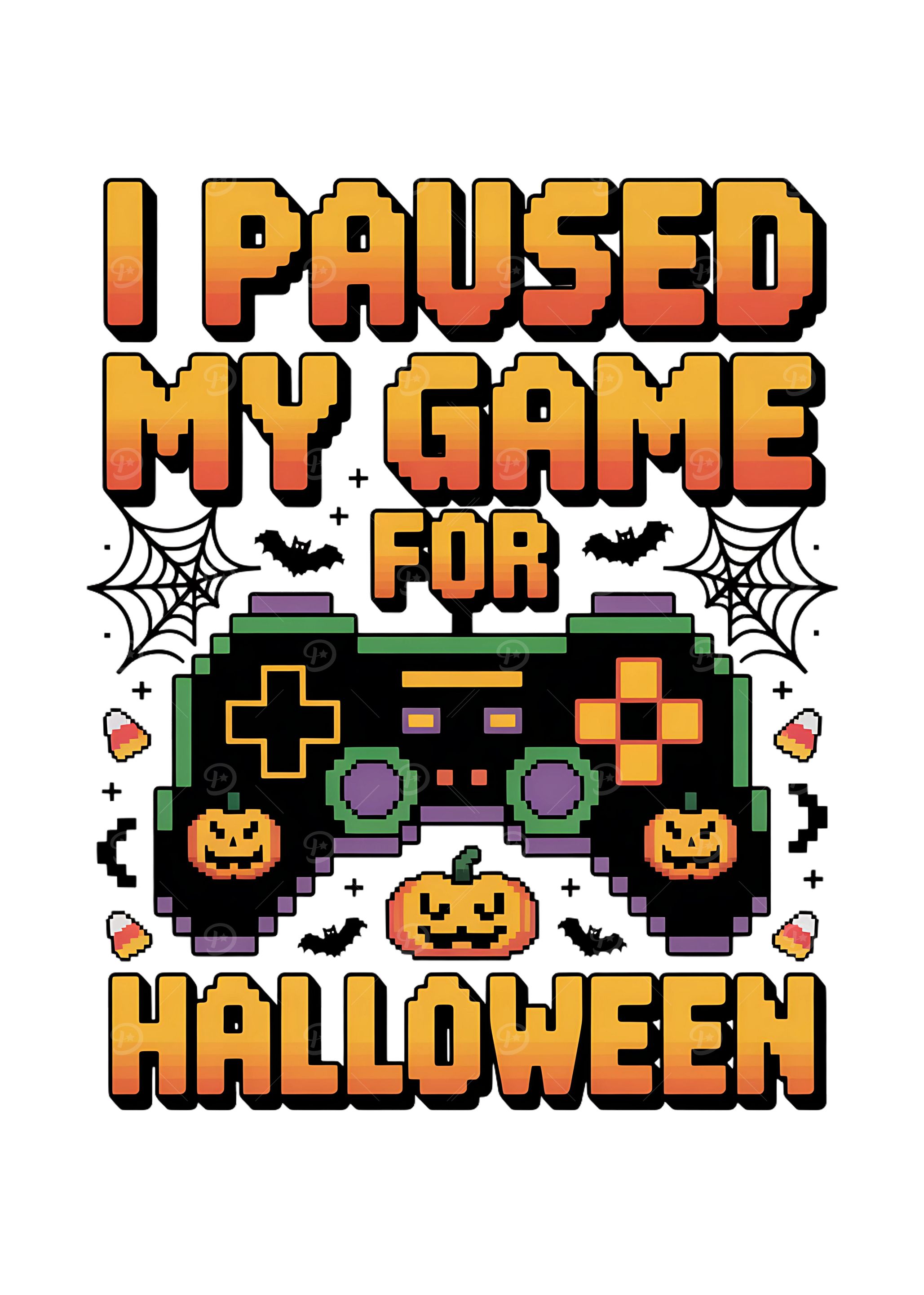 Paused Game for Halloween