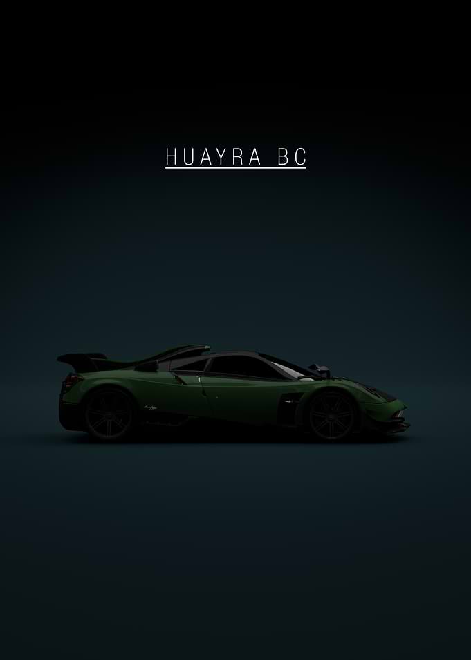 Green Pagani Huayra BC Car