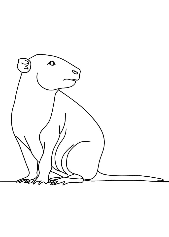 Minimalist Mythicall Creature Line Art