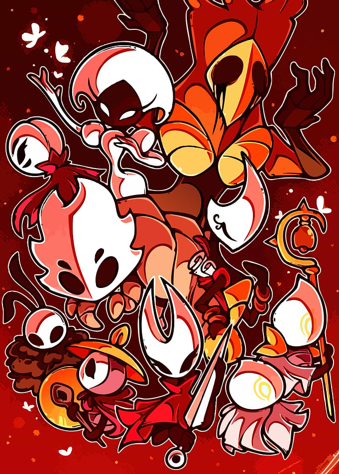 Hollow Knight characters fan art