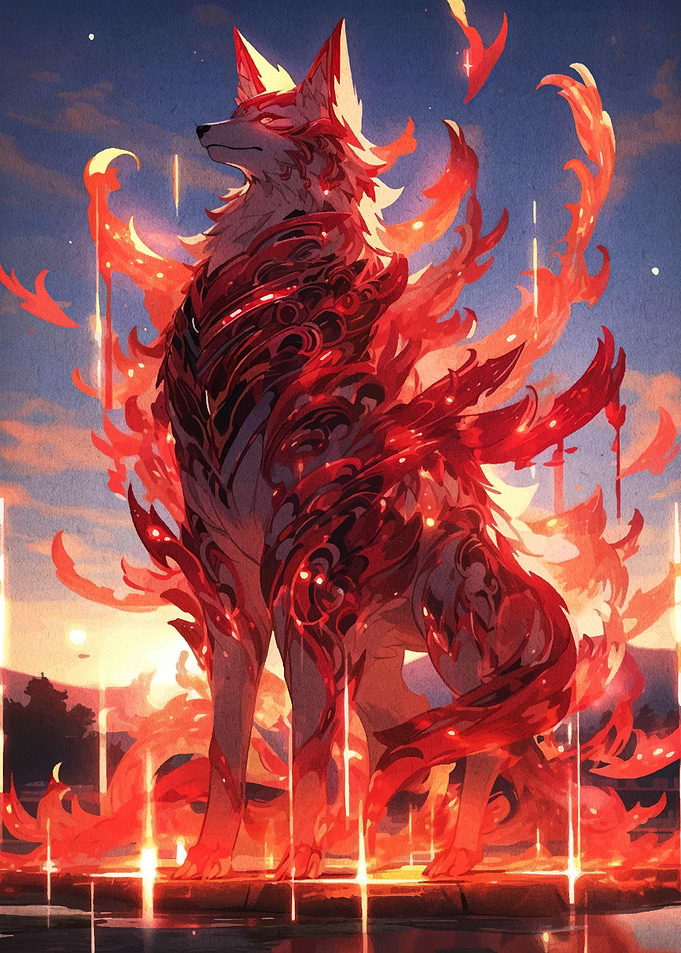 Fiery Fox Digital Art