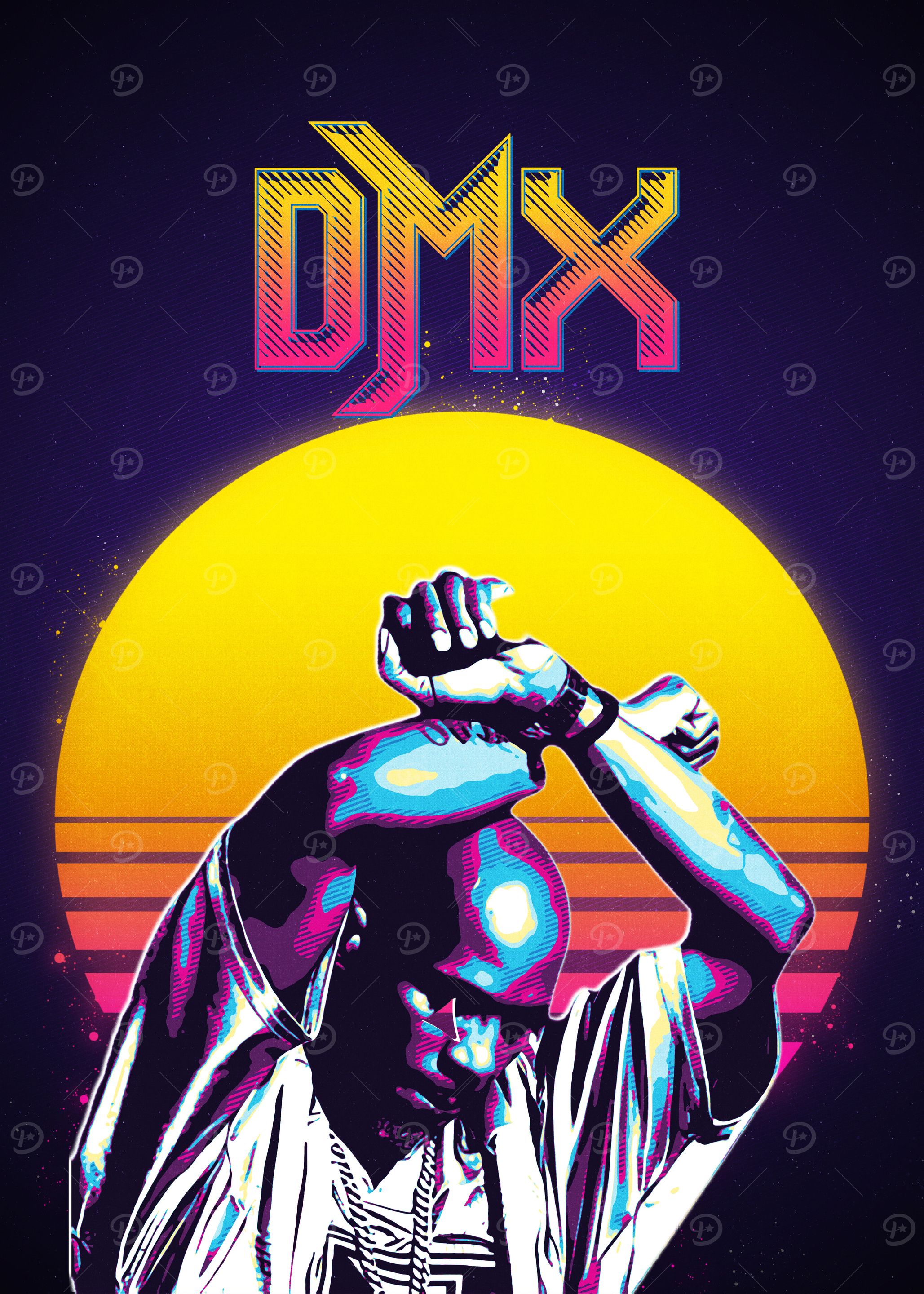 DMX Retro Art Portrait