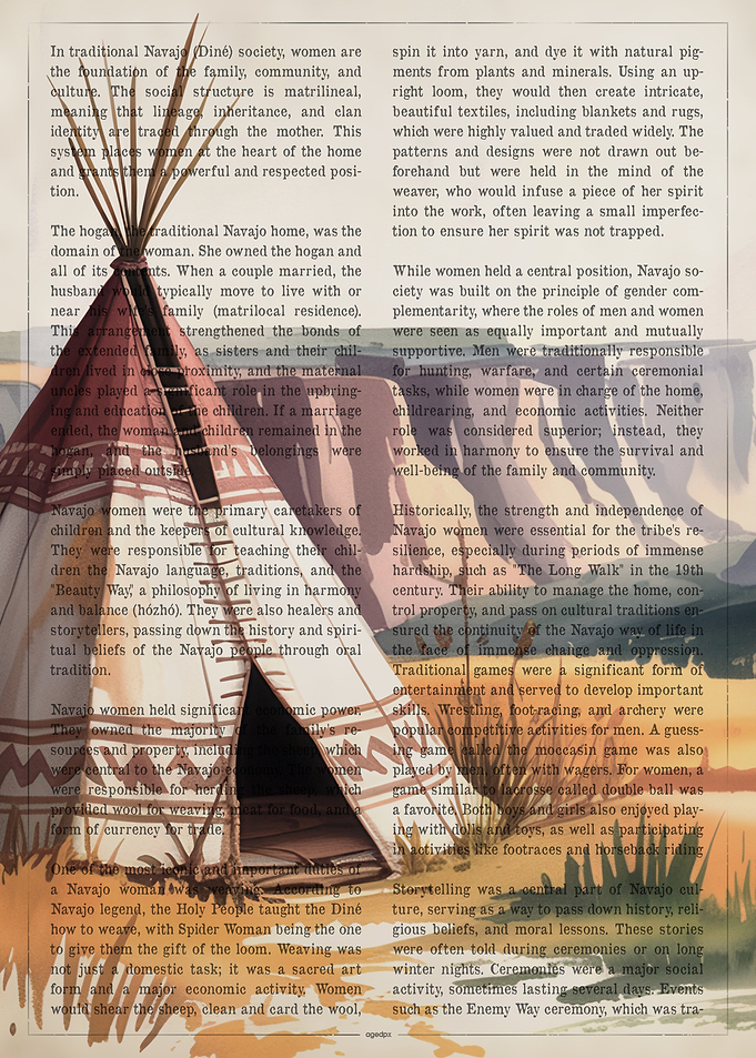 Navajo Teepee on Book Page