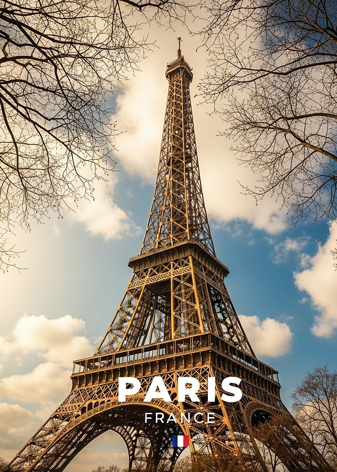Eiffel Tower in Paris, France
