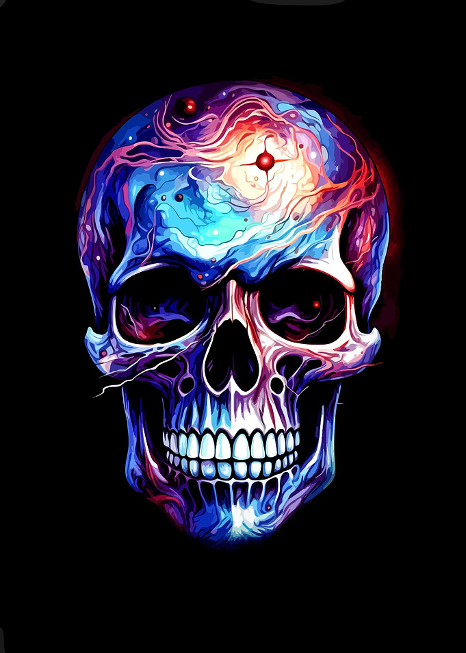 Cosmic Skull Art