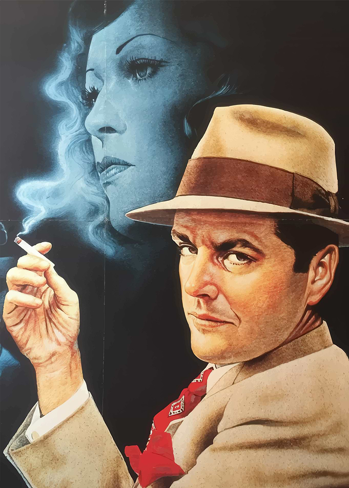 Vintage Detective Film Noir Poster