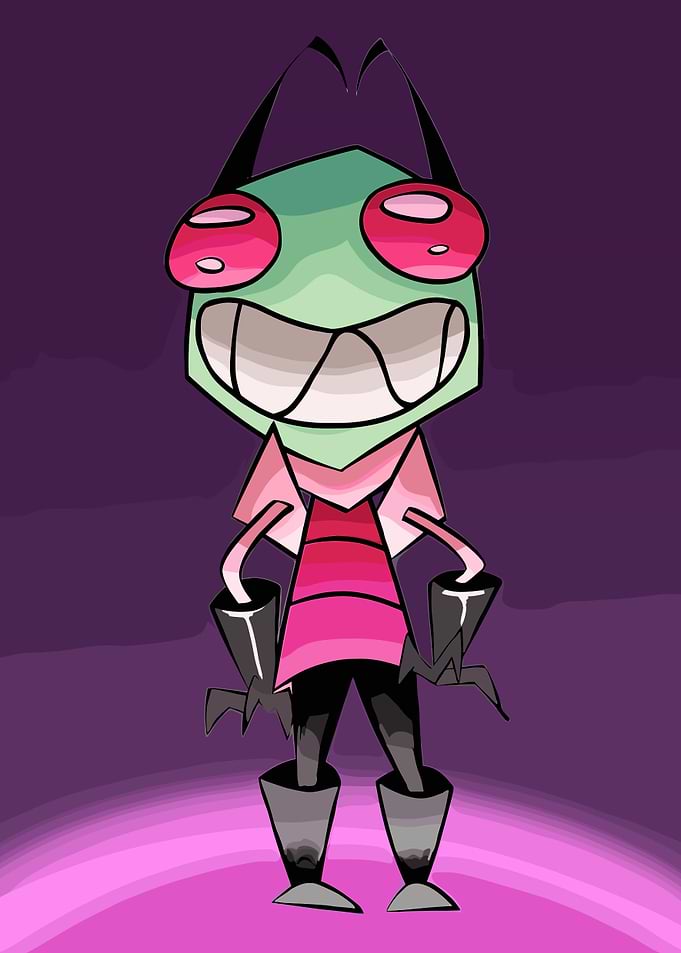 Invader Zim character digital art