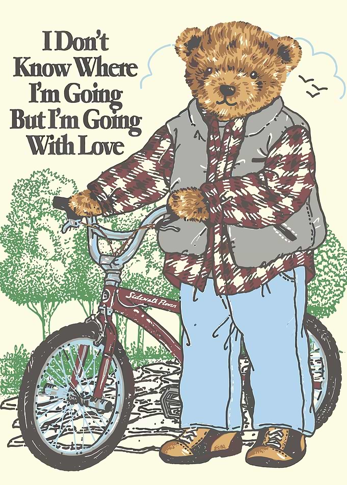 Teddy Bear on Bicycle