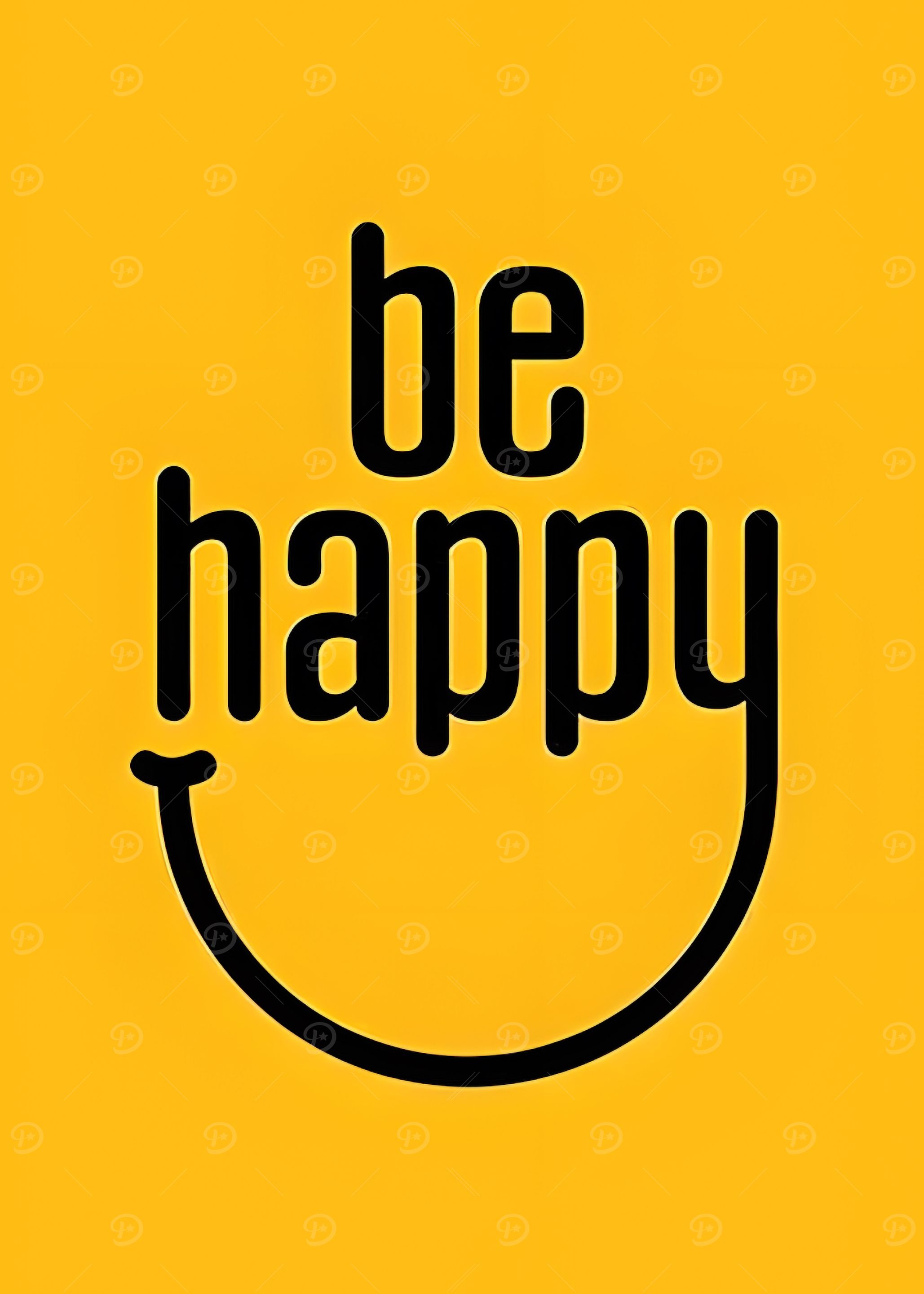 Be Happy Smiley Face
