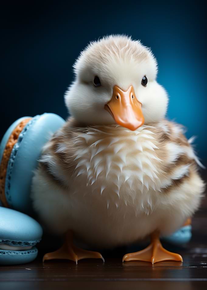 Duckling with Macarons