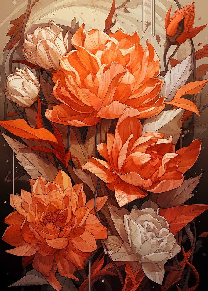 Floral Arrangement Orange